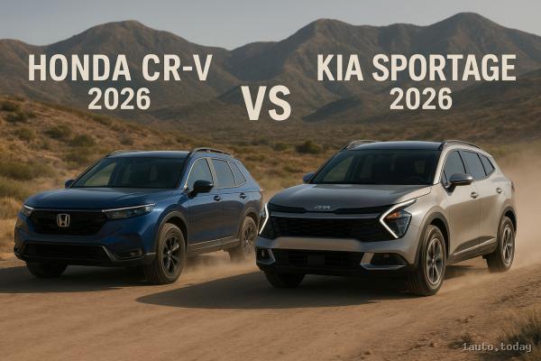 Kia Sportage 2026 vs. Honda CR-V – Vergleich der Familien-SUV: Platz, Verbrauch und Technik