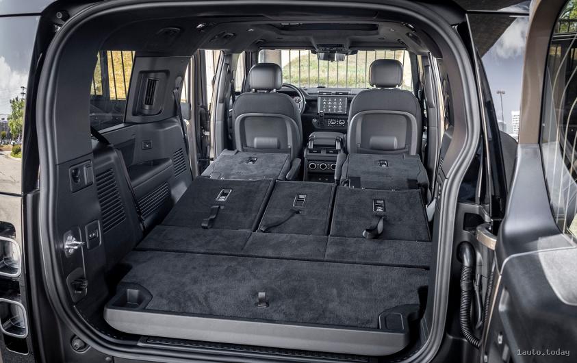 Zweite Sitzreihe im Land Rover Defender 130 X 2025