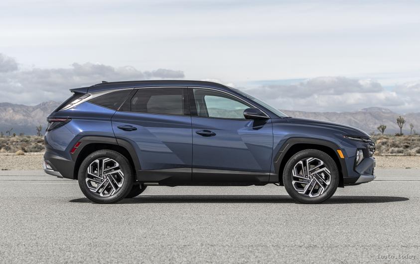 Seitenansicht des Hyundai Tucson 2025