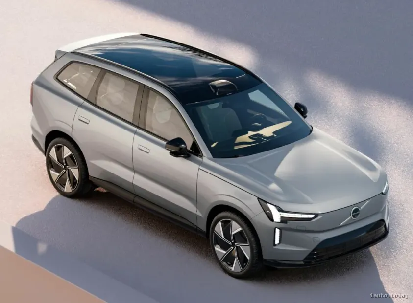 Draufsicht Volvo EX90, Panoramadach