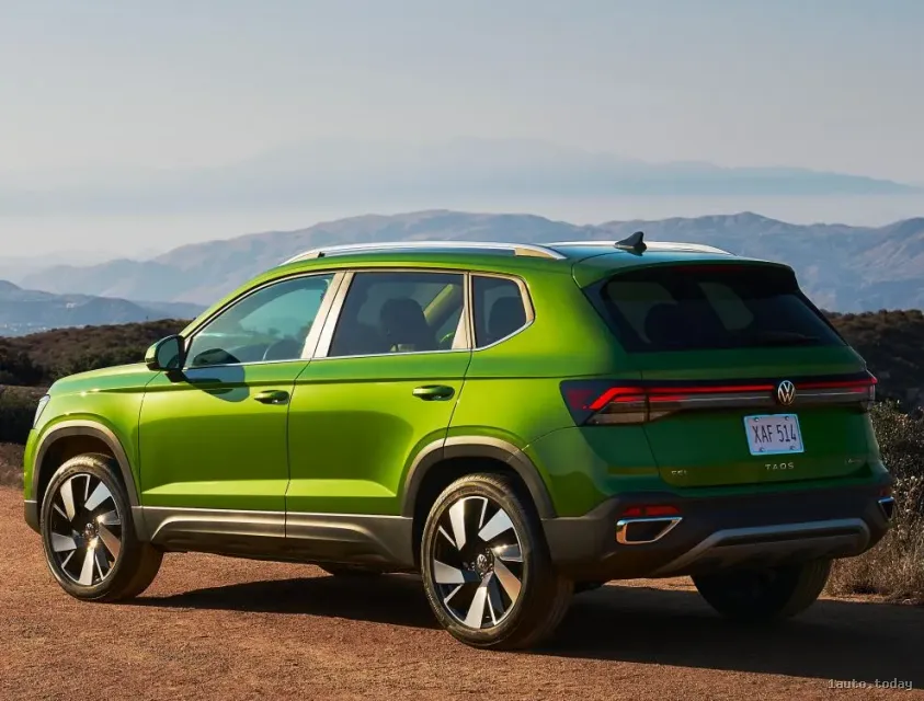Volkswagen Taos 2025 neue Rückleuchten, neue Farben und aktualisierte Felgen
